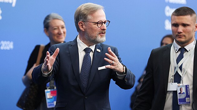 �esk� premi�r Petr Fiala na summitu EU v Budape�ti. (7. listopadu 2024)