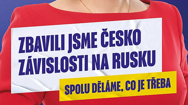 Kampa koalice SPOLU pro nadchzejc snmovn volby s nzvem Dlme, co je teba. Na snmku pedsedkyn TOP 09 Markta Pekarov Adamov