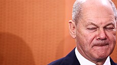 N�mecký kanclé� Olaf Scholz (6. listopadu 2024)