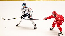 Robert íka z Vítkovic a Jakub Jeábek (vpravo) z Tince.