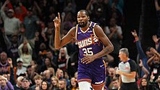 Kevin Durant z Phoenix Suns b�hem zápasu s Miami Heat.