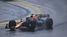 Max Verstappen z Red Bullu b�hem kvalifikace na Velkou cenu Sao Paula.
