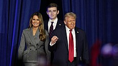 Donald Trump se pipravuje na první povolební projev, ped píznivci na...