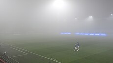 Andrv stadion zahalila mlha, zápas Sigmy se Slováckem se musel odloit.