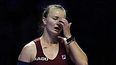 Barbora Krejíková bhem semifinále Turnaje mistry