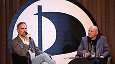 Zden�k H�ib a Luká� Wagenknecht, dva kandidáti na p�edsedu Pirát�