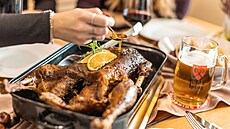 Svatomartinská husa v Masných krámech v �eských Bud�jovicích