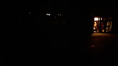 Pohled na ten samý úsek, ov�em ve chvíli, kdy ve�ejné osv�tlení neplní svoji...