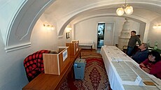 Ob�ané Po�átek v referendu hlasují, zda jsou pro výstavbu v�trných elektráren....