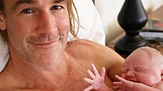 James Van Der Beek s nejmlad�ím synem Jeremiahem (2021)