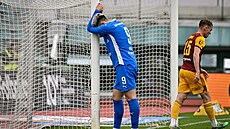 Matyá Vojta z Mladé Boleslavi po promarnné anci.