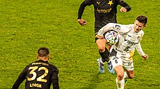Václav Pila z Hradce si pomáhá zpracovat mí rukou.