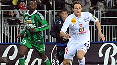 Mario Li�ka (vpravo) v dresu Brestu.