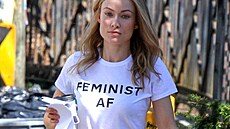 Olivia Wilde je hrdá feministka, jak napovídá její tri�ko.