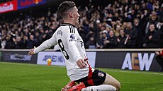 Radost Harryho Wilsona z Fulhamu po vít�zné tref� do sít� Brentfordu.