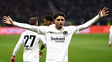 Radost Omara Marmúe po tref do sít Slavie.