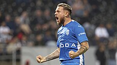 Radost Vasila Ku�eje po gólu do sít� Guimaraese.