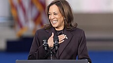 Viceprezidentka USA Kamala Harrisová v prvním projevu po skonení...