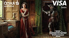 Rytí�ský motiv virtuální karty �eské spo�itelny ze hry Kingdom Come II