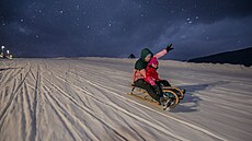 Na Dolní Morav� najdete osv�tlenou sá�ka�skou dráhu o délce 2,2 kilometru