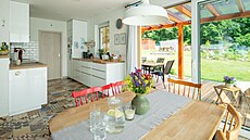 U�itná plocha domu je 136 metr� �tvere�ních. 