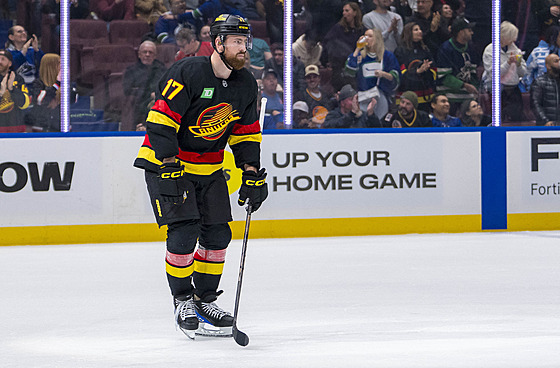 Filip Hronek krátce po vst�elení gólu proti Edmonotnu.