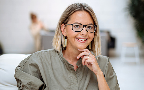 Dominika Tr�ková, autorka podcastu Plodné hovory. (12. listopadu 2024)