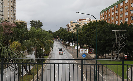 Málaga a okolí se ve st�edu p�ipravovaly na silné bou�ky.