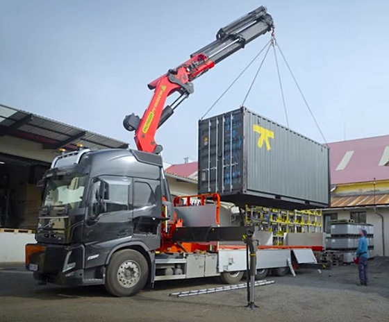 Bateriové úloit pro uskladnní energie z fotovoltaických panel umístila...