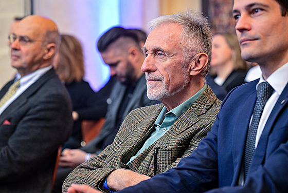 Mirek Topolánek na konferenci Aspen Institutu v Praze. (14. listopadu 2024)