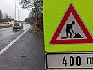 Pozor, pr�ce na silnici a omezen� na 50 km/h jsou na mostech v centru Teplic...