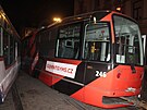 Ke sr�ce dvou tramvaj� do�lo v ned�li ve�er v Olomouci. Nehoda se obe�la bez...