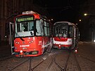 Ke sr�ce dvou tramvaj� do�lo v�era ve�er v Olomouci. P�i nehod� na�t�st�...