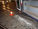 Ke sr�ce dvou tramvaj� do�lo v ned�li ve�er v Olomouci. Nehoda se obe�la bez...