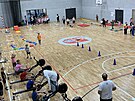 Novou sportovn� halu v Lomnici nad Lu�nic� budou vyu��vat m�stn� kluby a �kola....
