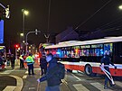 V prask Libni se srazil autobus s tramvaj. (12. listopadu 2024)