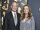 Tom Hanks a Rita Wilsonová na Governors Awards v Los Angeles (17. listopadu...