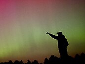 Polární záe pozorovaná v Chrástu u Plzn. (10. kvtna 2024)