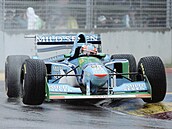 Michael Schumacher jako jezdec Benettonu v australském Adelaide na podzim 1994