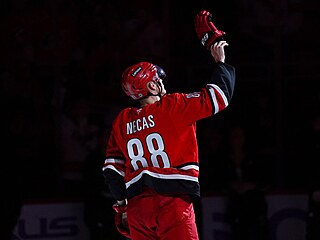 Martin Neas z Carolina Hurricanes jako hvzda zápasu