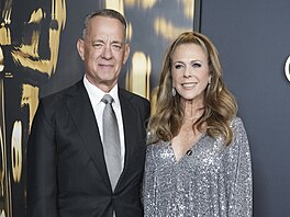 Tom Hanks a Rita Wilsonová na Governors Awards v Los Angeles (17. listopadu...