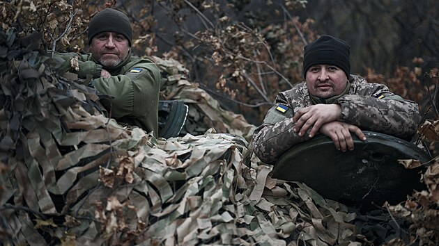 Tankist� z praporu "Karpatsk� Si�" nedaleko Torecku (12. listopadu 2024)