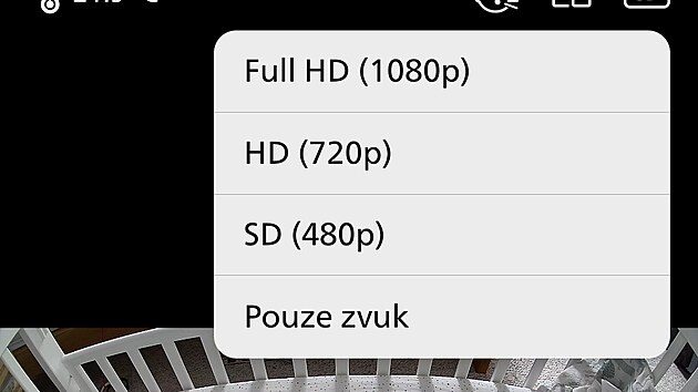 V�b�r kvality obrazu �i pouze zvuk