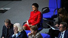 Sahra Wagenknechtová v Bundestagu (13. listopadu 2024)