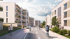 Chystané bydlení. V brnnské lokalit Kamenný vrch II má vyrst v první etap...