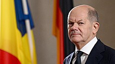 Nmecký kanclé Olaf Scholz v Berlín (15. listopadu 2024)