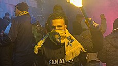 Ofek Mahlev p�ed fotbalovým zápasem Ajaxu Amsterdam a Maccabi Tel Aviv. (7....