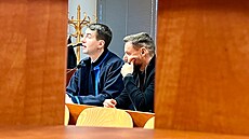 Josef Pelc (vpravo) v jednací síni Krajského soudu v Ústí nad Labem (11....