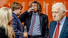 Bývalý prezident �eské republiky Václav Klaus vystoupil na V�E v Praze s...
