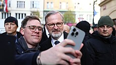 esko si pipomíná výroí sametové revoluce. Na snímku premiér Petr Fiala...